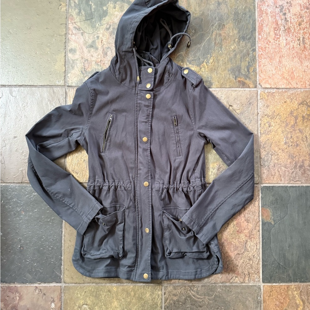 Stylish Women's Utility Jacket in Charcoal